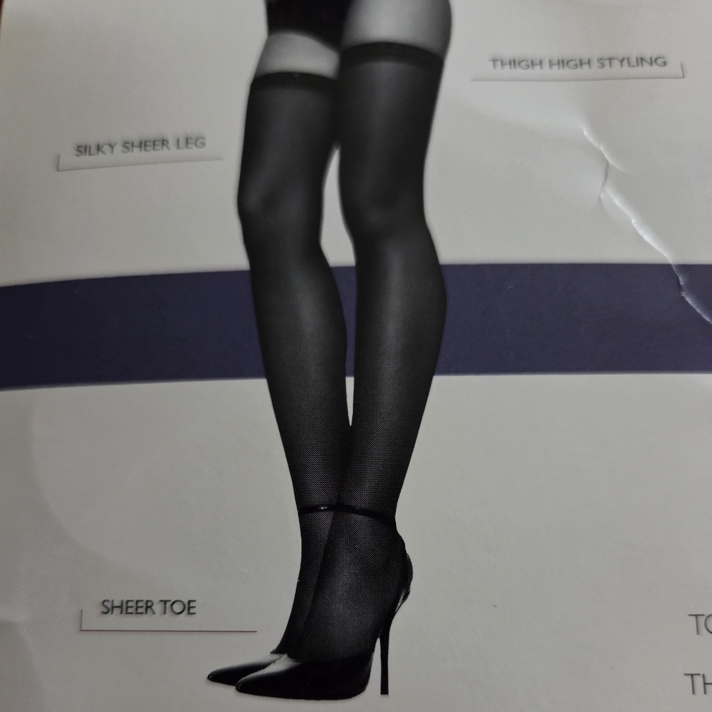 Silk Reflections Sheer Black Pantyhose Quantity Of 1